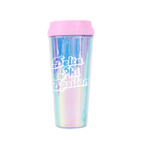Delta Phi Epsilon Retro Iridescent  Tumbler