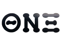 Theta Nu Xi Bubble Letter Vinyl Decal - Discontinued