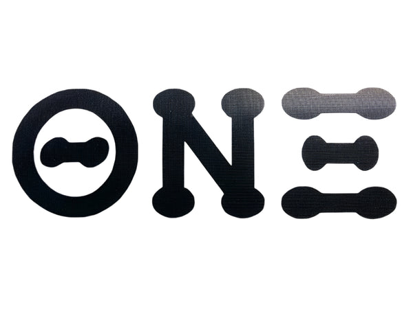 Theta Nu Xi Bubble Letter Vinyl Decal - Discontinued