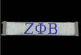 Zeta Phi Beta Austrian Crystal Bracelet With Magnet Closure