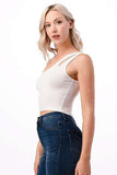 Game Day One Shoulder Cut Out Tank Top