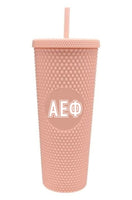 Alpha Epsilon Phi Studded Tumbler