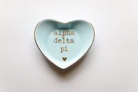 Alpha Delta Pi Heart Ring Dish
