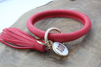 Alpha Omicron Pi Keychain Bangle