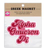 Alpha Omicron Pi Retro Magnet - 2 per pack