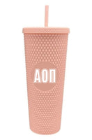 Alpha Omicron Pi Studded Tumbler