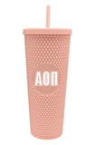 Alpha Omicron Pi Studded Tumbler