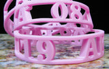 Alpha Kappa Alpha Silicone Bracelet