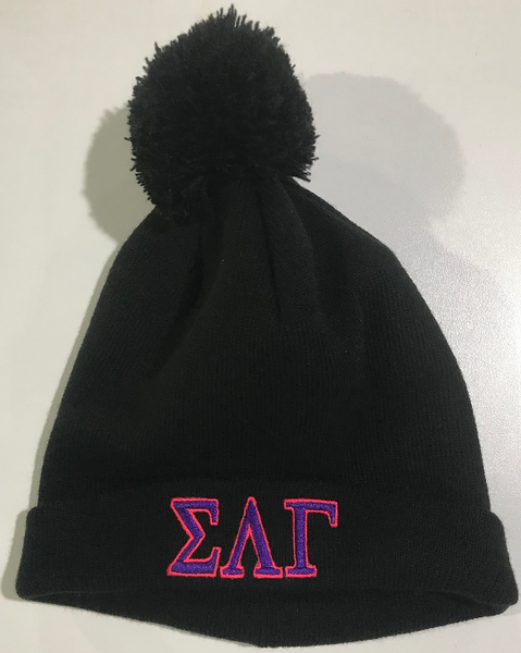 Sigma Lambda Gamma Pom Pom Beanie