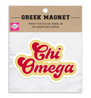 Chi Omega Retro Magnet - 2 per pack