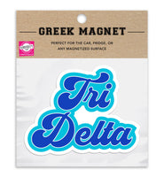 Delta Delta Delta Retro Magnet - 2 per pack