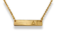 Delta Gamma Bar Necklace