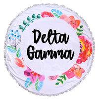 Delta Gamma Fringe Towel Blanket