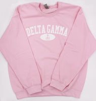 Sorority Crewneck with Arch and Mascot Design