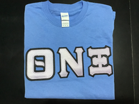 Theta Nu Xi Carolina Blue Greek Tee