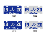 Zeta Phi Beta Dove License Plate