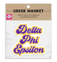 Delta Phi Epsilon Retro Magnet - 2 per pack