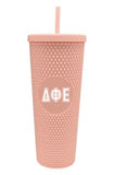 Delta Phi Epsilon Studded Tumbler