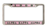 Alpha Kappa Alpha Metal License Frame