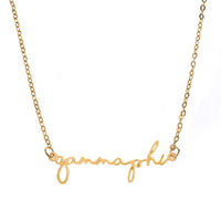 Gamma Phi Beta Script Necklace