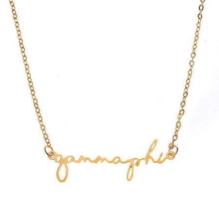 Gamma Phi Beta Script Necklace