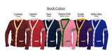 A+ Unisex Varsity Two Tone Cardigan