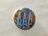 Delta Delta Delta Flower 2.25" Printed Button