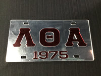 Lambda Theta Alpha License Plate