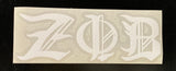 Zeta Phi Beta Vinyl Decal