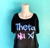 Theta Nu Xi Ladies Mesh Crop Top