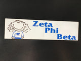Zeta Phi Beta Vinyl Decal