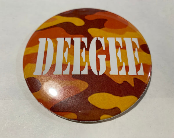 Delta Gamma Orange Camo Printed Button