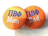 Pi Beta Phi Mom/Dad Embroidered Button