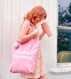 Delta Gamma Pom Pom Tote Bag