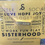 Alpha Epsilon Phi Bar Necklace