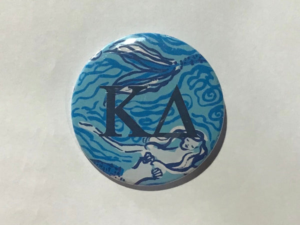 Kappa Delta Mermaid 2.25" Printed Button