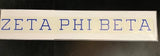 Zeta Phi Beta Horizontal Decal - Discontinued