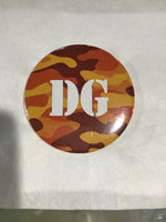 Delta Gamma Orange Camo Printed Button