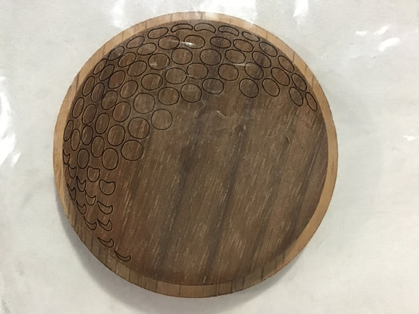 Golf Ball Oak-Backed Symbol