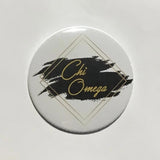 Chi Omega Printed Button Watercolor Collection
