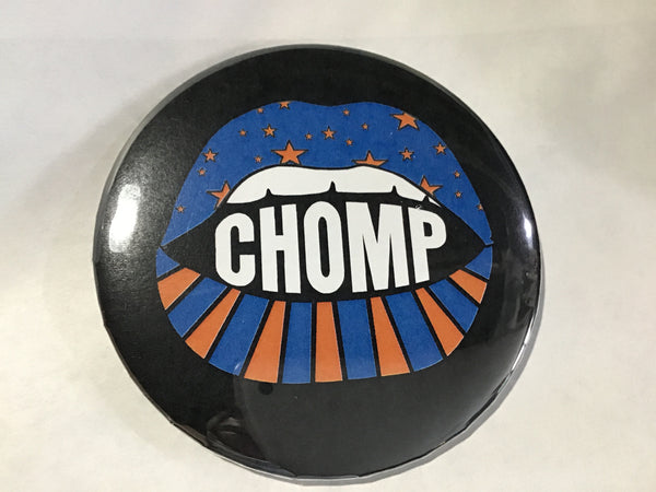 Chomp Lip Printed Button