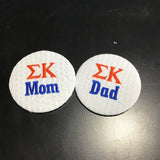 Sigma Kappa Mom/Dad Embroidered Button