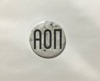 Alpha Omicron Pi Marble 2.25" Printed Button