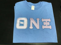 Theta Nu Xi Carolina Blue Greek Tee