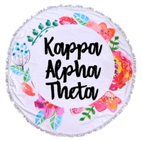 Kappa Alpha Theta Fringe Towel Blanket