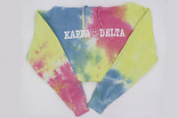 Sorority Tie Dye Hoodie with Smiley Face Design