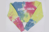 Sorority Tie Dye Hoodie with Smiley Face Design