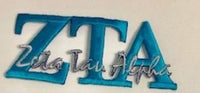 Zeta Tau Alpha Signature Patch