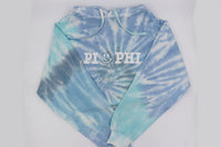 Sorority Tie Dye Hoodie with Smiley Face Design