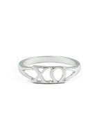 Chi Omega Sterling Silver Ring